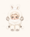 【Pre-owned • Like New】ØSKULLPANDA L’impressionnisme Series Plush Doll — Mist